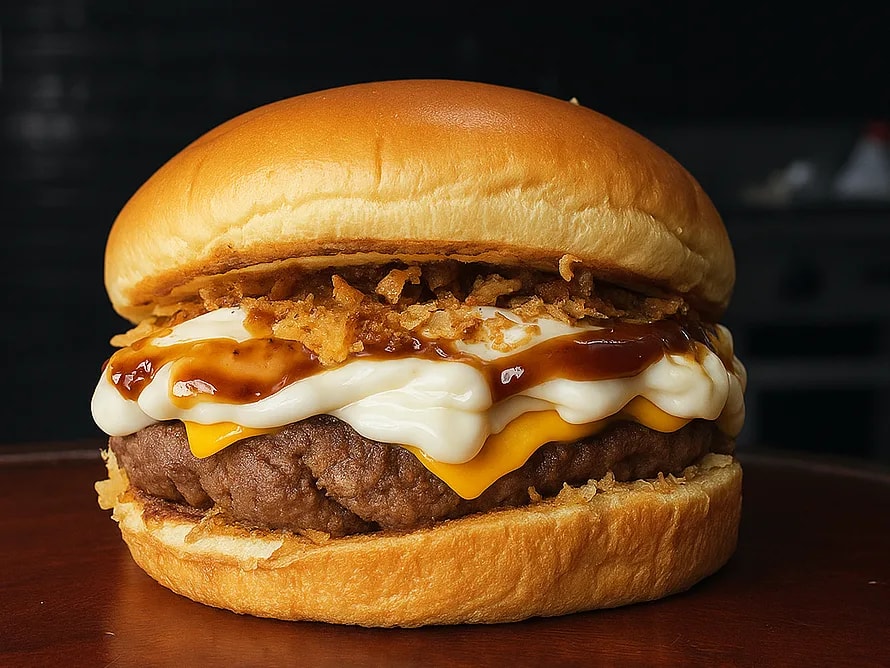 Odin's Crispy Barbecue Burger